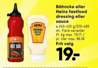 Bilka Bähncke dressing tilbud