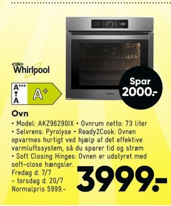 Bilka Whirlpool indbygningsovn tilbud