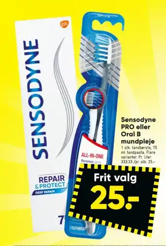 Bilka Sensodyne tandpasta tilbud