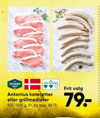 Bilka Antonius grisekoteletter tilbud