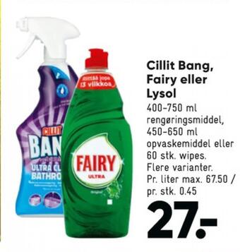Bilka Cillit bang rengøring - universal tilbud