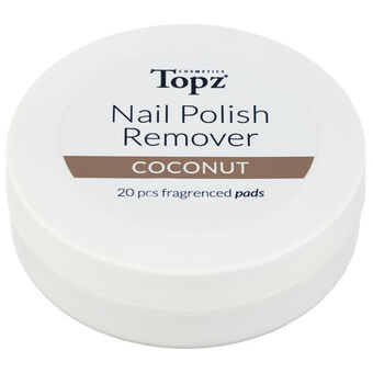 Topz | neglelakfjerner coconut 20 stk. | hygiejne & apoteksvarer > kosmetik