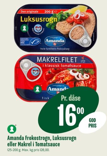 Min Købmand Amanda torskerogn tilbud