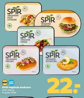 Netto Spir vegetarburgere tilbud