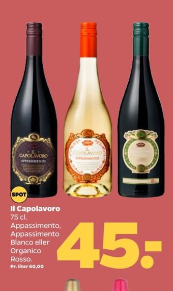 Netto Ukendt italiensk rødvin tilbud