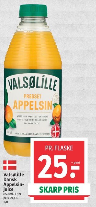 SPAR Valsølille appelsinjuice tilbud