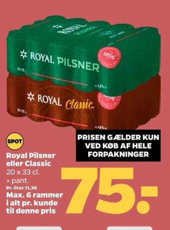 Netto Pilsner øl tilbud