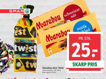 SPAR Twist dessertchokolade tilbud