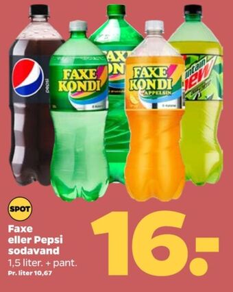 Netto Faxe kondi sportssodavand tilbud
