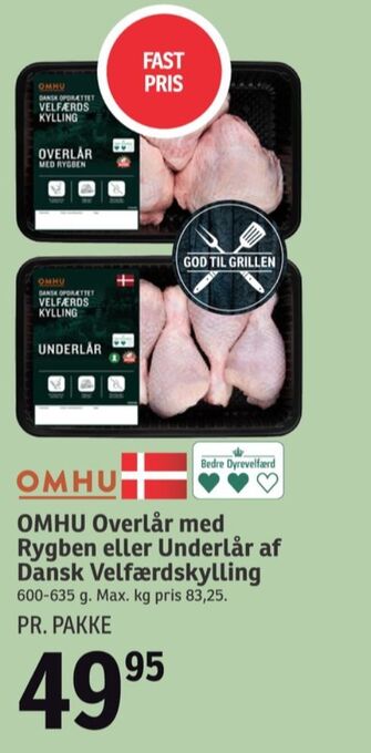 SPAR Omhu kyllingeoverlår tilbud