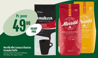 Min Købmand Mellemristet kaffe formalet tilbud