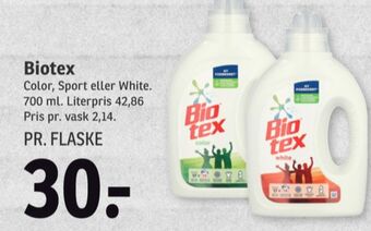 SPAR Biotex vaskemiddel-flydende tilbud