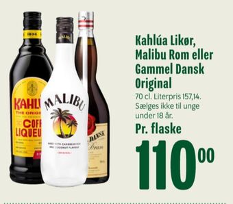 Min Købmand Kahlua likør tilbud