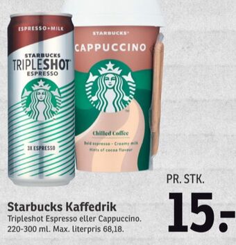 SPAR Starbucks iskaffe tilbud