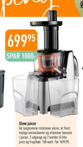 Slow juicer