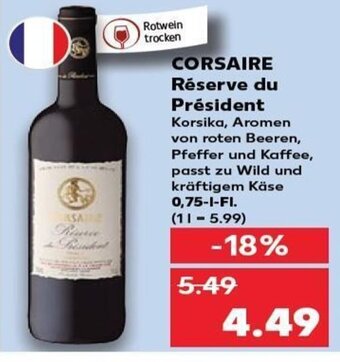 Kaufland CORSAIRE Réserve du Président tilbud