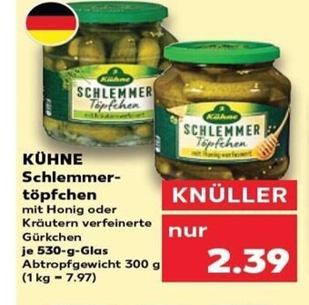Kaufland KÜHNE Schlemmer-töpfchen tilbud