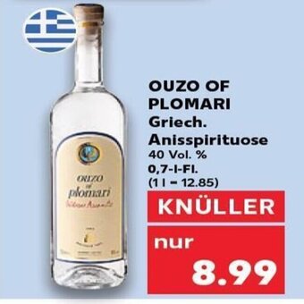 Kaufland DE OUZO OF PLOMARI Griech. Anisspirituose tilbud