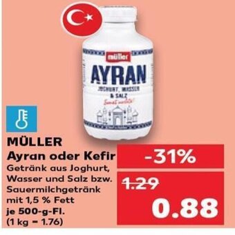 Kaufland DE MÜLLER Ayran oder Kefir tilbud