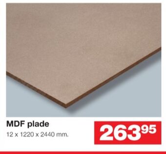 Bauhaus Ukendt mdf plade tilbud