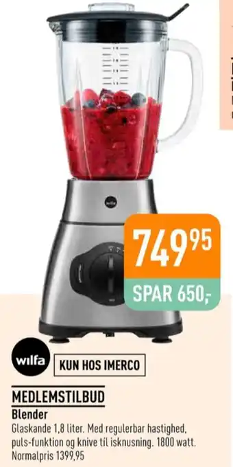 Imerco Wilfa blender tilbud