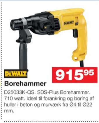 Bauhaus Dewalt borehammer tilbud