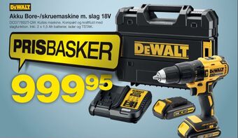 Bauhaus Dewalt bore- og skruemaskine tilbud