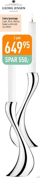 Imerco Georg jensen lysestage tilbud