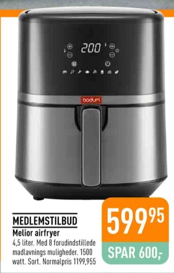 Imerco Bodum airfryer tilbud