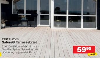 Bauhaus Sature terrassebrædder tilbud