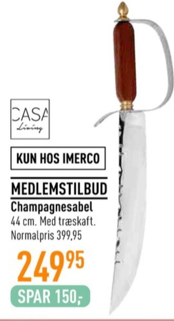 Imerco Casa living champagnesabel tilbud