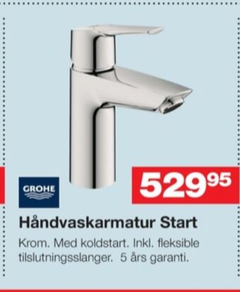 Bauhaus Grohe håndvaskarmatur tilbud