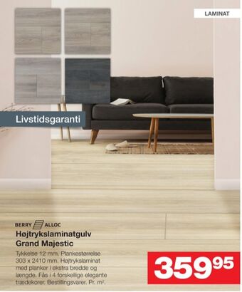 Bauhaus Berry alloc laminatgulv tilbud