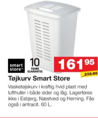 Bauhaus Smartstore tøjkurv tilbud