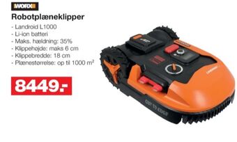 Bauhaus Landroid robotplæneklipper tilbud
