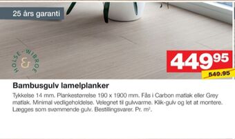 Holse & wibroe lamelplank