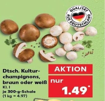 Kaufland Dtsch. Kultur- champignons, braun oder weiß tilbud