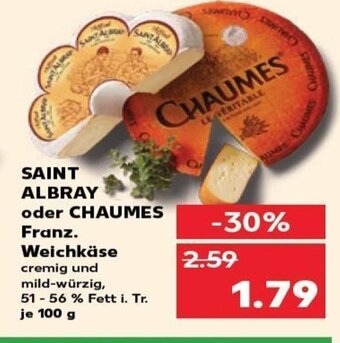 SAINT ALBRAY oder CHAUMES Franz. Weichkäse