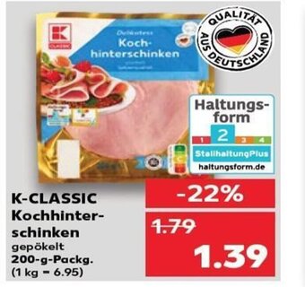 Kaufland K-CLASSIC Kochhinter-schinken tilbud