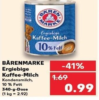 BÄRENMARKE Ergiebige Kaffee-Milch