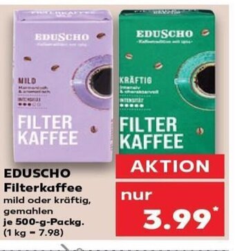 Kaufland EDUSCHO Filterkaffee tilbud