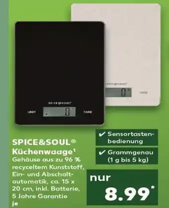 Kaufland SPICE&SOUL Küchenwaage¹ tilbud