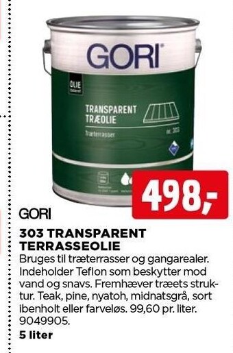 jem & fix 303 transparent terrasseolie tilbud