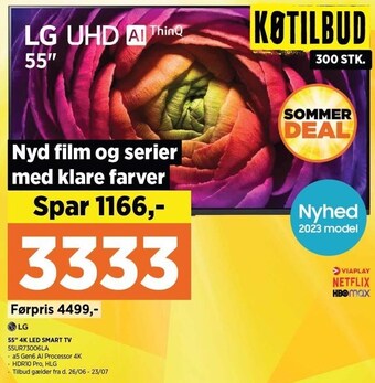 Power Lg 55 4k smart tv tilbud
