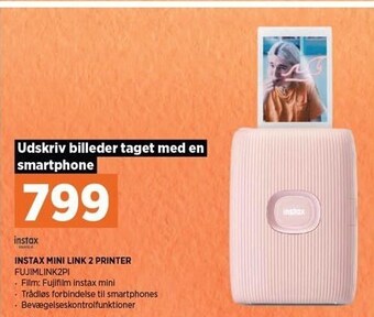Power Instax mini link 2 printer tilbud