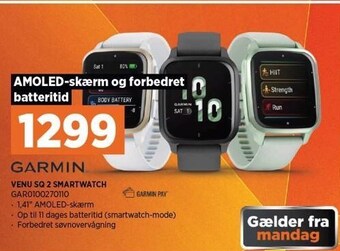 Power Garmin venu sq 2 smartwatch tilbud