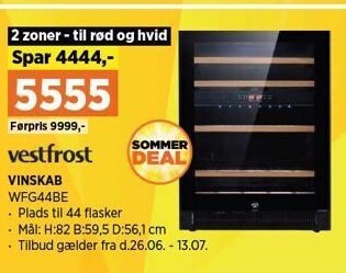 Power Vestfrost vinskab tilbud