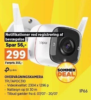 Power Tp-link overvågningskamera tilbud