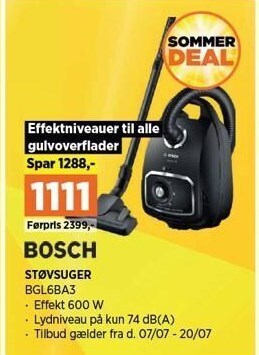 Power Bosch støvsuger tilbud