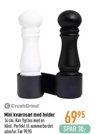 Imerco Crushgrind mini kværnsæt med holder tilbud